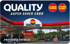 Quality Super Saver Card with photo of Quality mart store