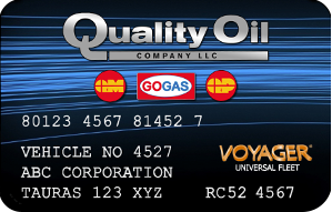 Fleet Card for Quality Mart, GOGAS, and Quality Plus locations. Part of the voyager program.